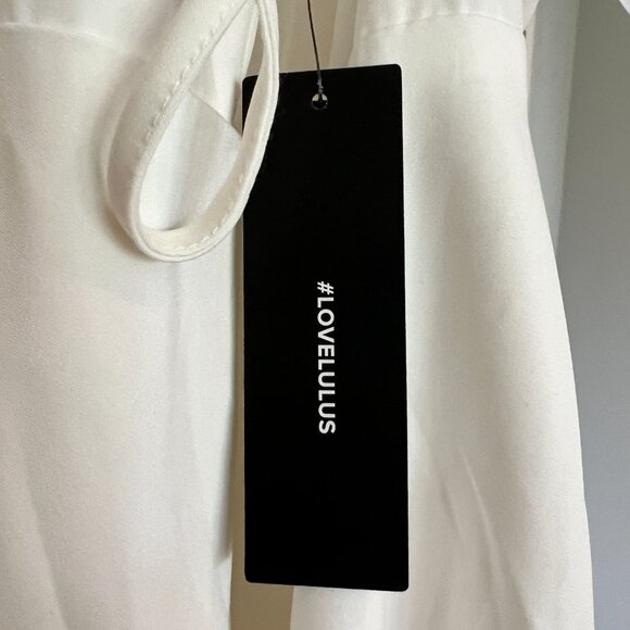 Lulu's Play on Curves Ivory Backless Dress NWT - Picture 13 of 14